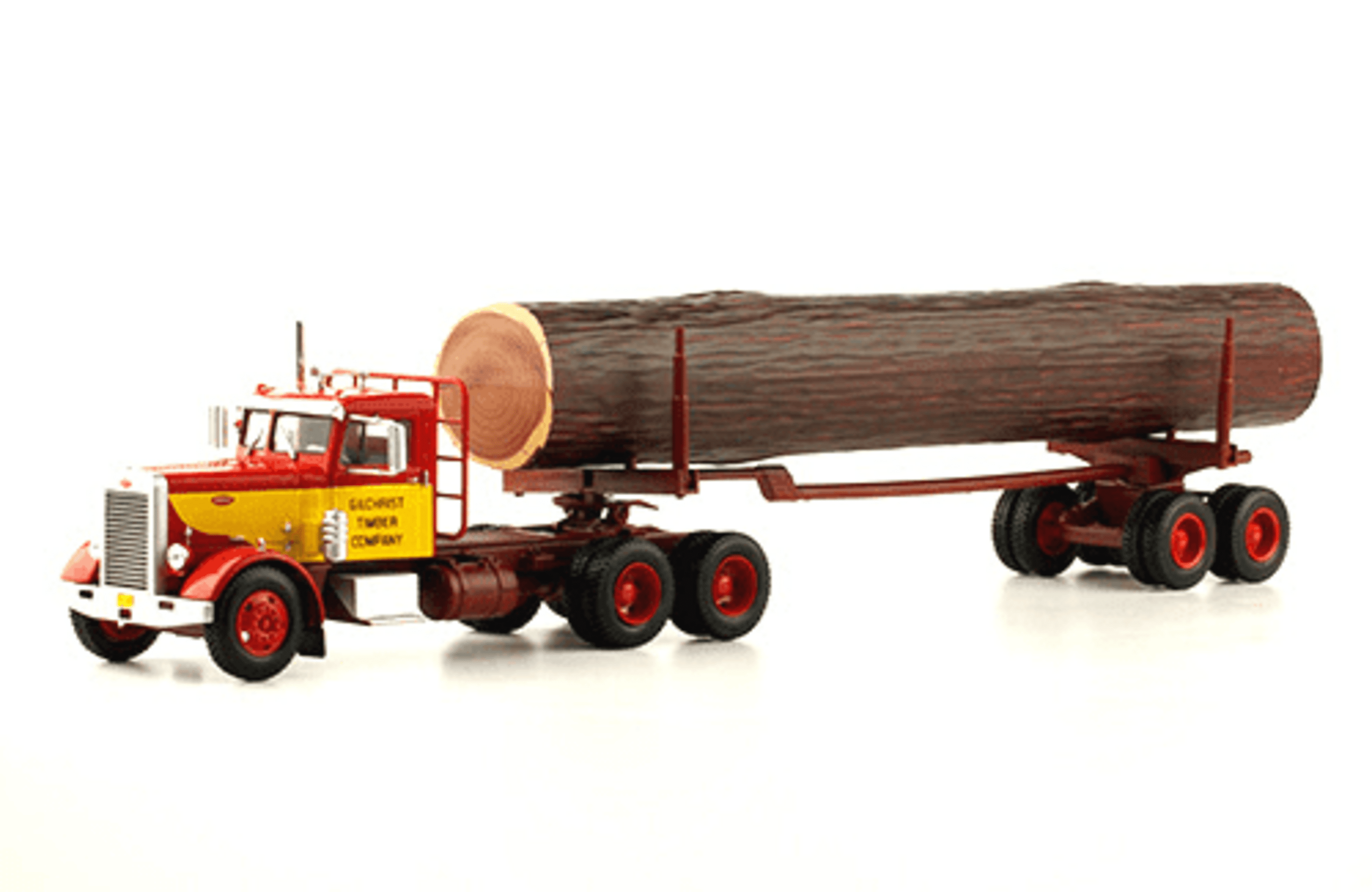 Camión forestal Peterbilt 281 - Gilchrist Timber Company con tronco incluido - 1